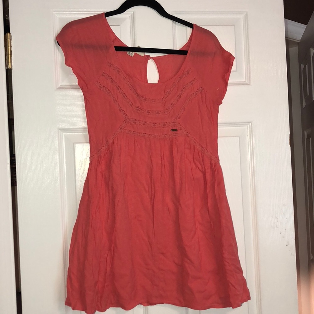 Coral roxy sundress